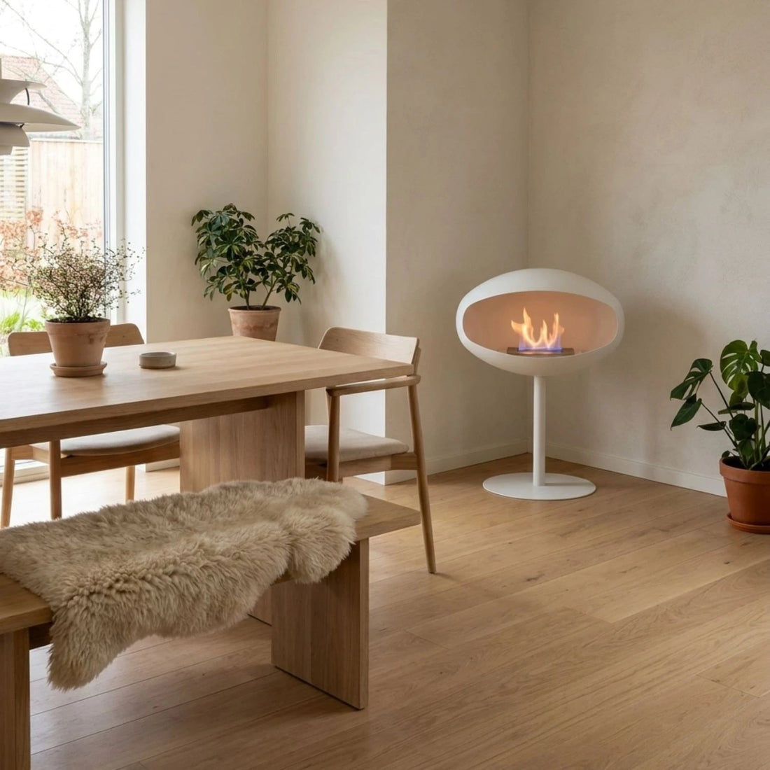 Cocoon Pedestal - White
