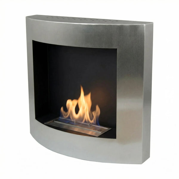Stainless Steel Wall Mounted Biofireplace