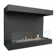 Dakota Black - 3-sided 80 cm Wall Biofireplace
