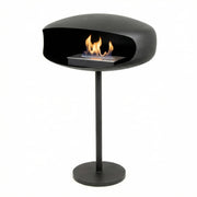 Black, freestanding biofire UFO-60 from Hein & Haugaard