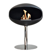 Cocoon Pedestal - Matte Black with Steel Pedestal