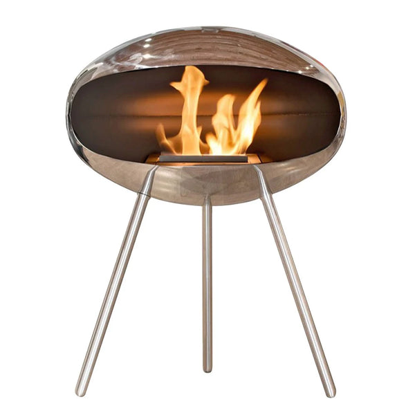 Cocoon Terra - Polished Steel with Steel Legs