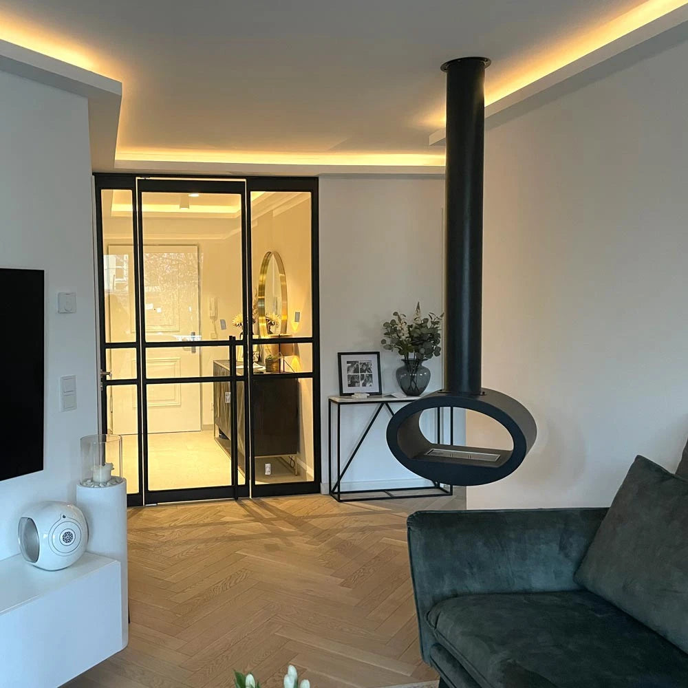 Toronto Black - 2-Sided Ceiling Mounted Biofire