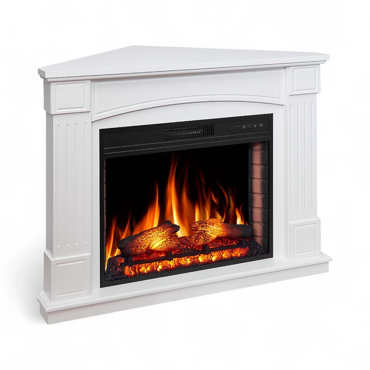 Boston Corner Electric Fireplace Suite