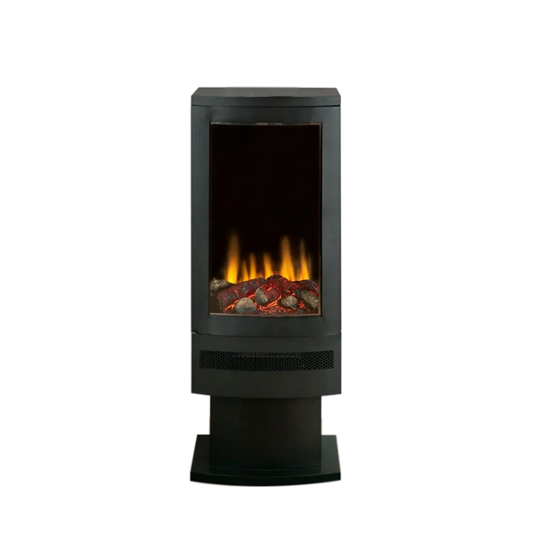 British Fires Bramshaw Pedestal - Freestanding Electric Fireplace in Wood Stove Design
