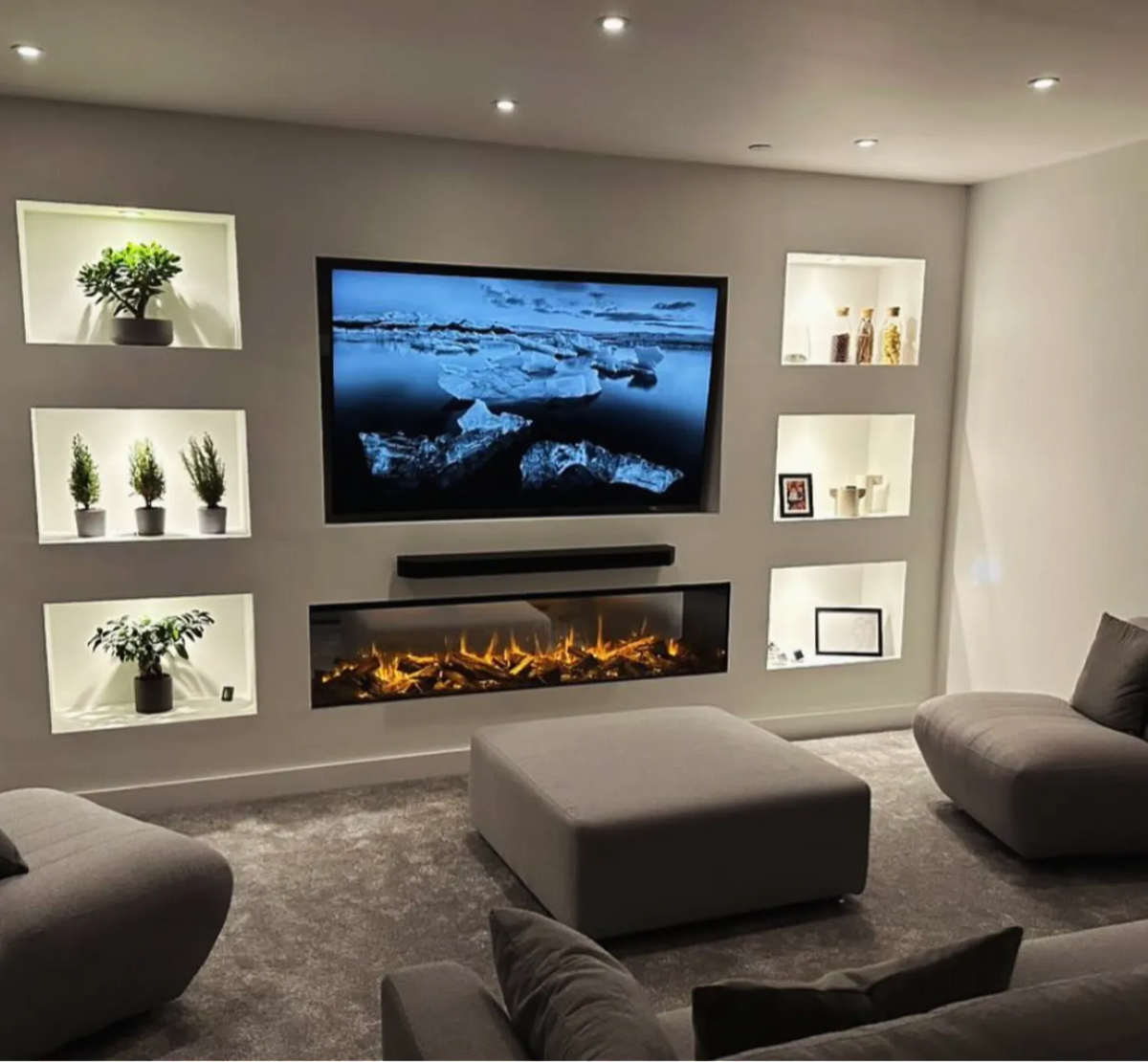 New Forest 2400 - Built-In Electric Fireplace