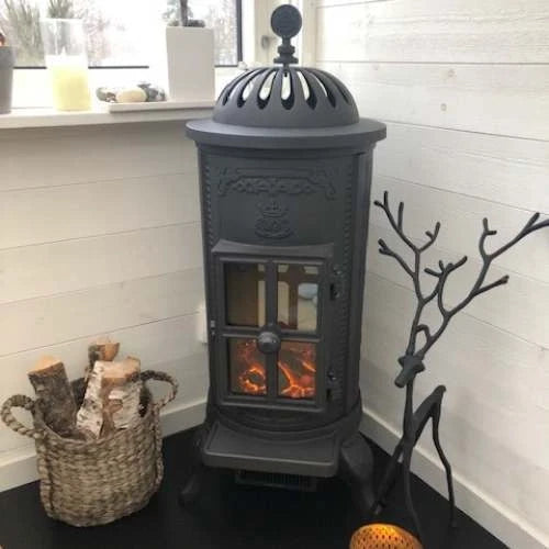 Carl Electric Fireplace - Cast Iron