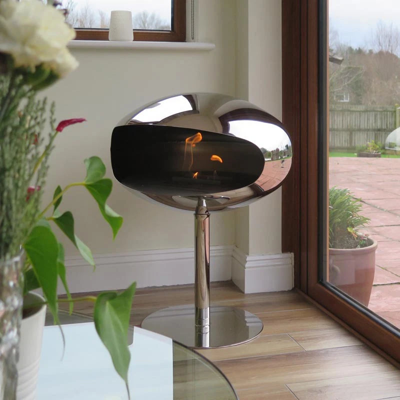 Cocoon Pedestal - Polished Steel