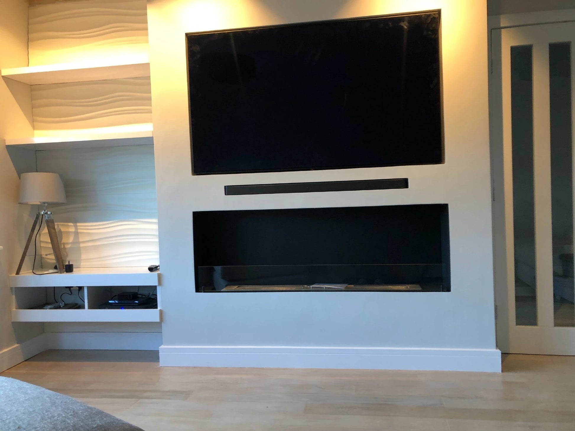 Foco One 1200 Slim - One-sided built-in bioethanol fireplace insert