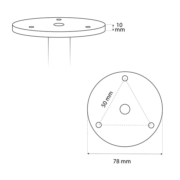 Oxide UFO-50 Ceiling-mounted Bio Fireplace