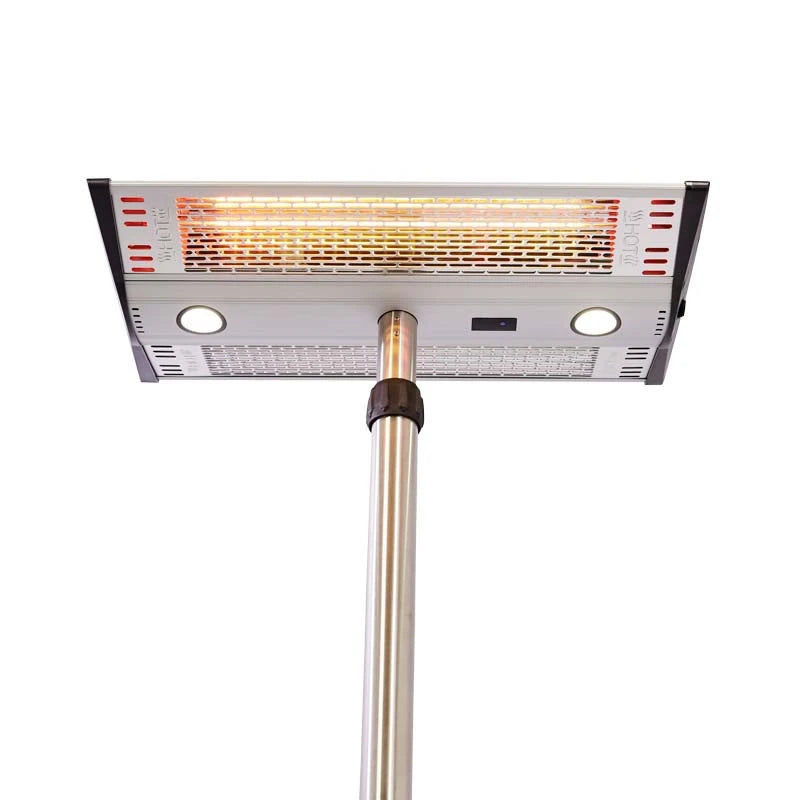 Patio Heater Freestanding 1000-2000 W, Silver