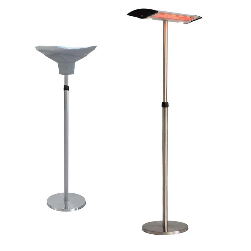 Patio Heater Freestanding 1000-2000 W, Silver