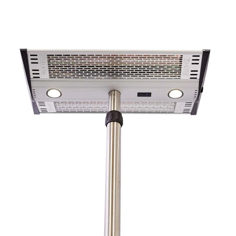 Patio Heater Freestanding 1000-2000 W, Silver