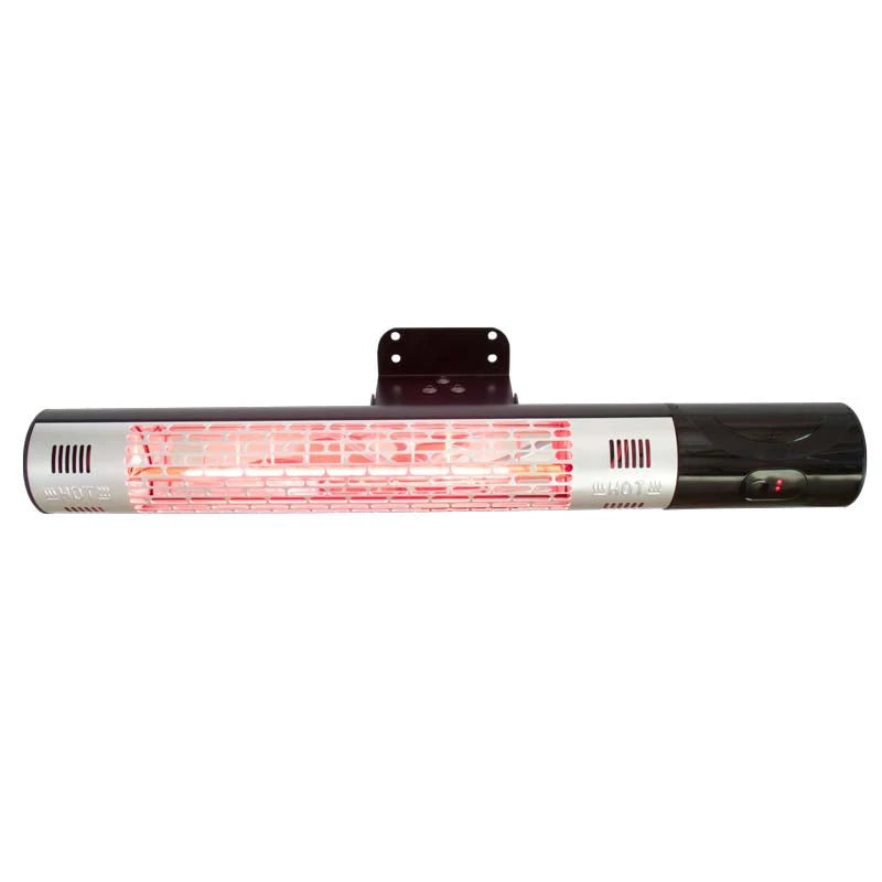 Patio Heater Wall-mounted 1500 W, Black Remote