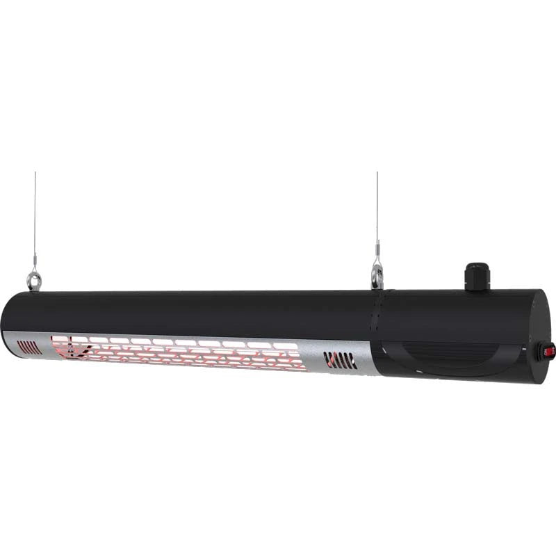 Patio Heater Wall-mounted 1500 W, Black Remote
