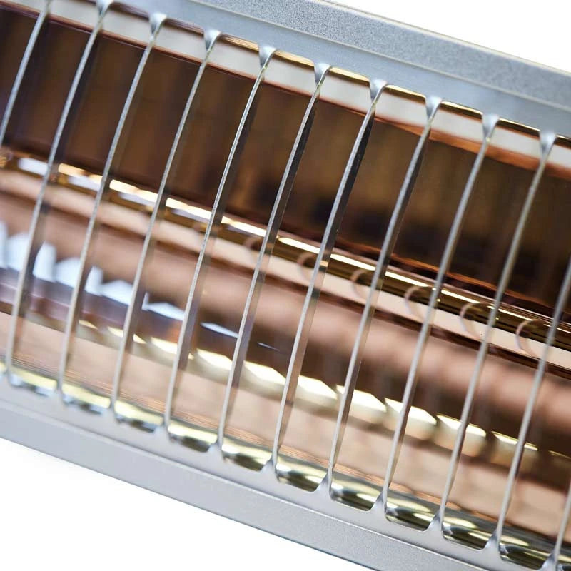 Patio Heater Wall-mounted 500-1000-1500 W, Silver