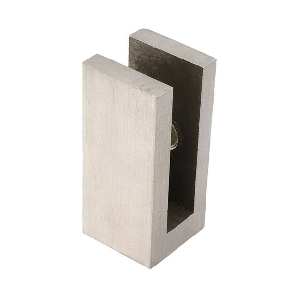 Square Brackets for Safety Glass - Steel