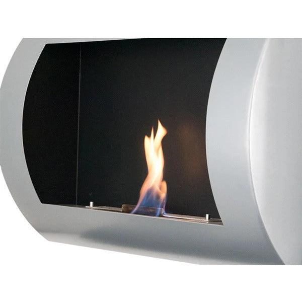 Ocean - White Bio Wall Fireplace