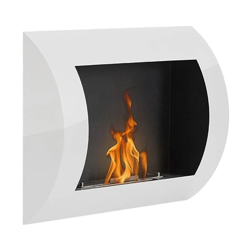 Ocean - White Bio Wall Fireplace