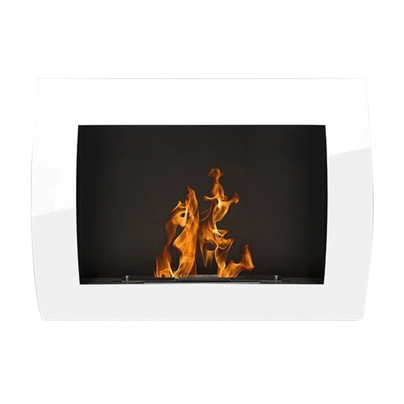 Ocean - White Bio Wall Fireplace