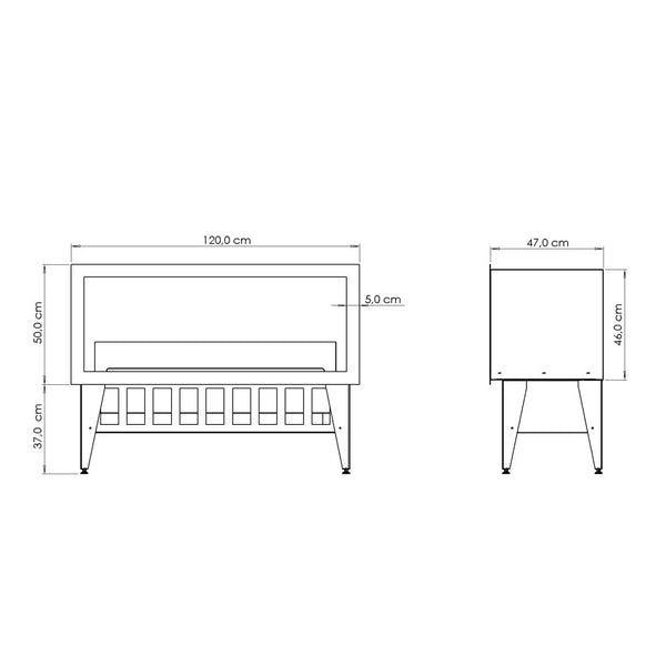 Incanto 1000 - Built-in Water Vapour Fireplace