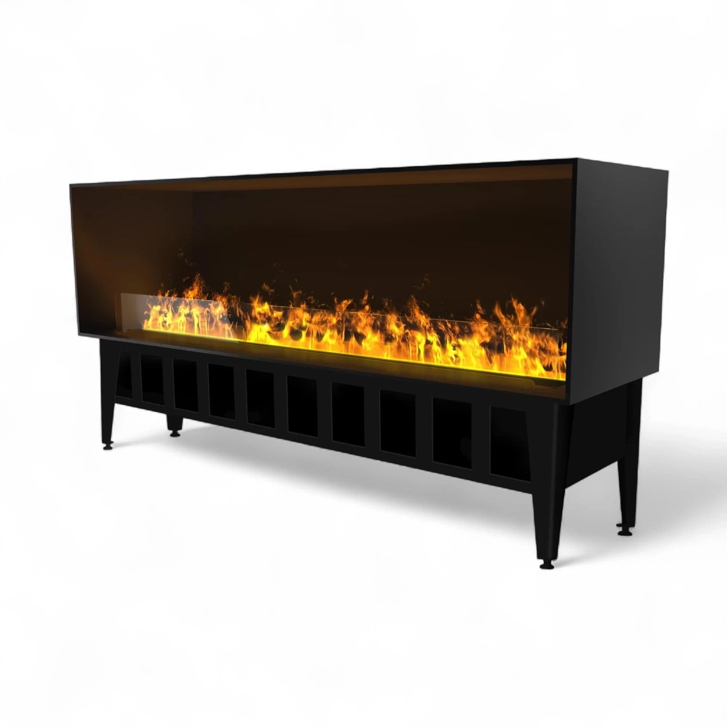 Incanto 1500 built-in water vapour fireplace by Magic-Fire with 150 cm flame line