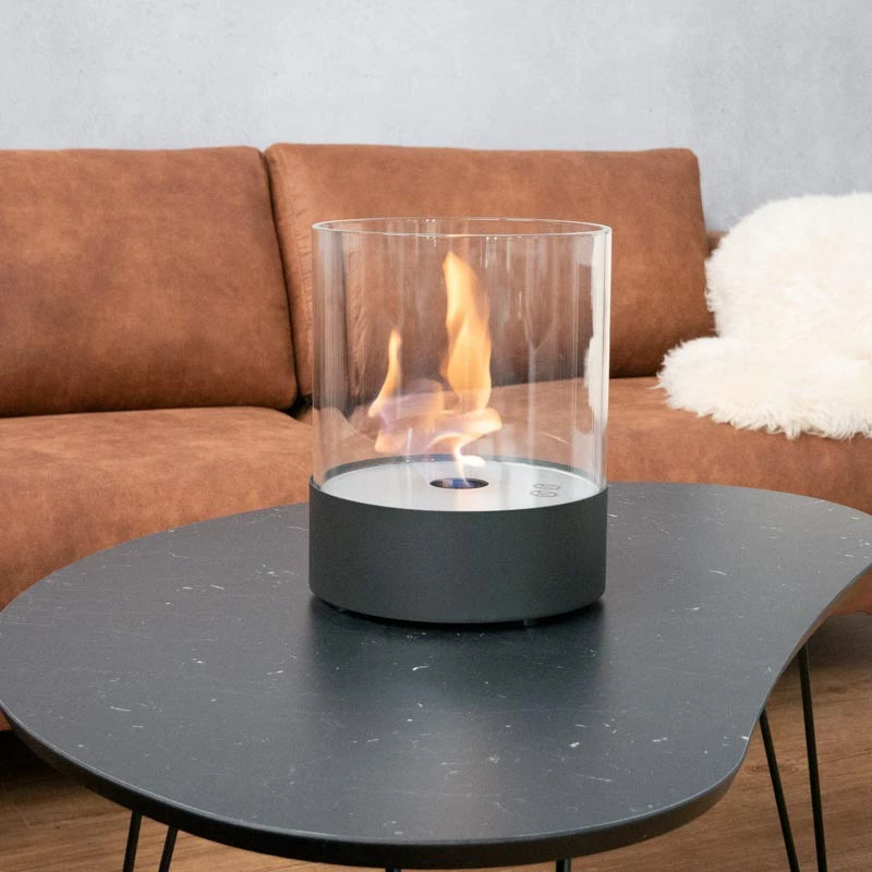 Southwark Black - Round tabletop Bioethanol fireplace