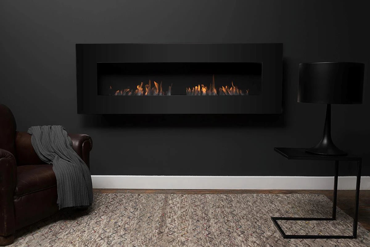 Icon Fires Nero 1450 Wall Fire - Black