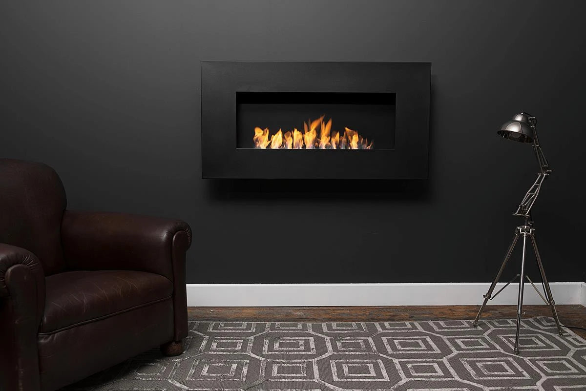 Icon Fires Nero 1150 Wall Fire - Black