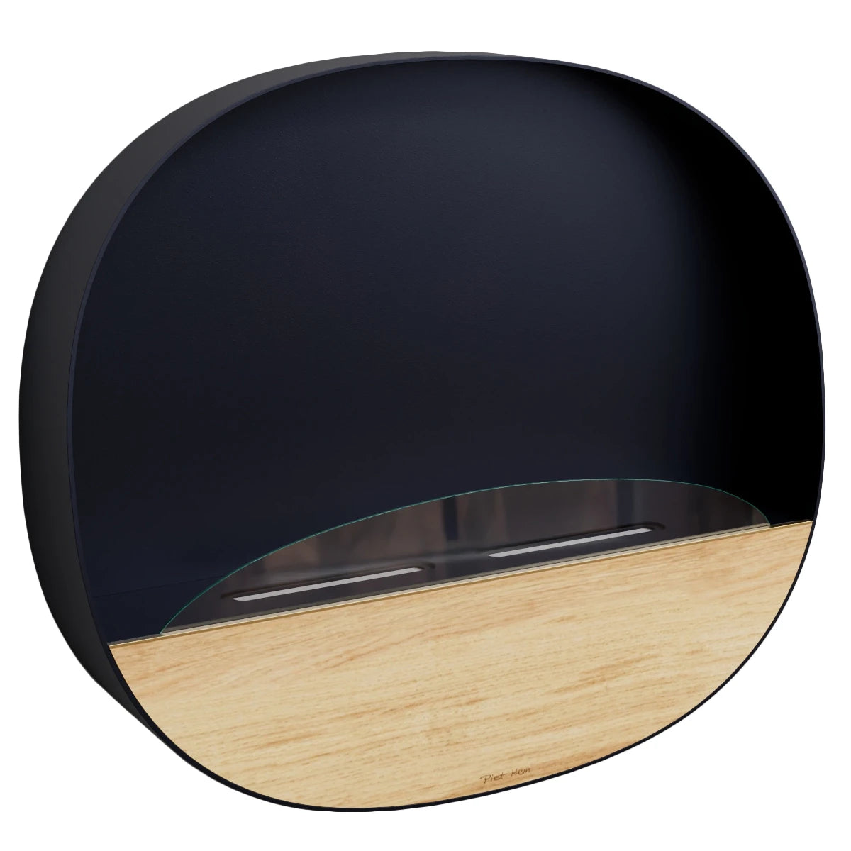 Epigram bioethanol fireplace in black finish