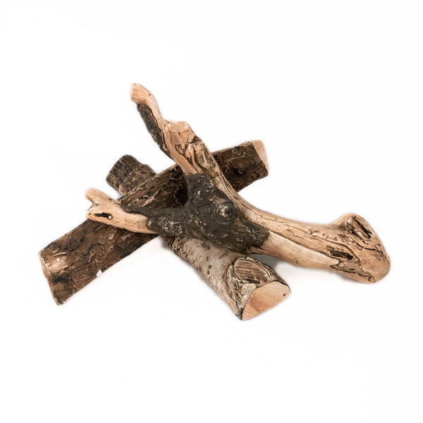 Ceramic Decorative Wood for Biofireplaces - 3 pcs.