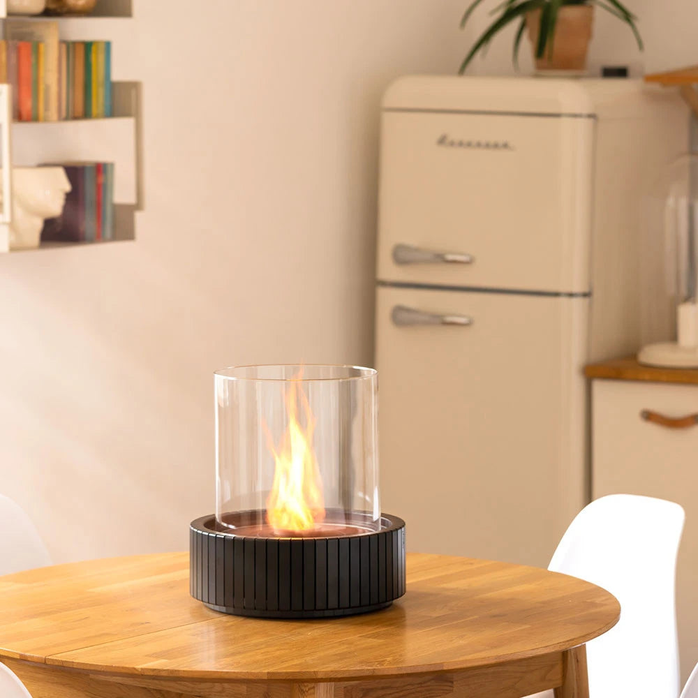 Planika Lotus Round Freestanding Tabletop Fireplace