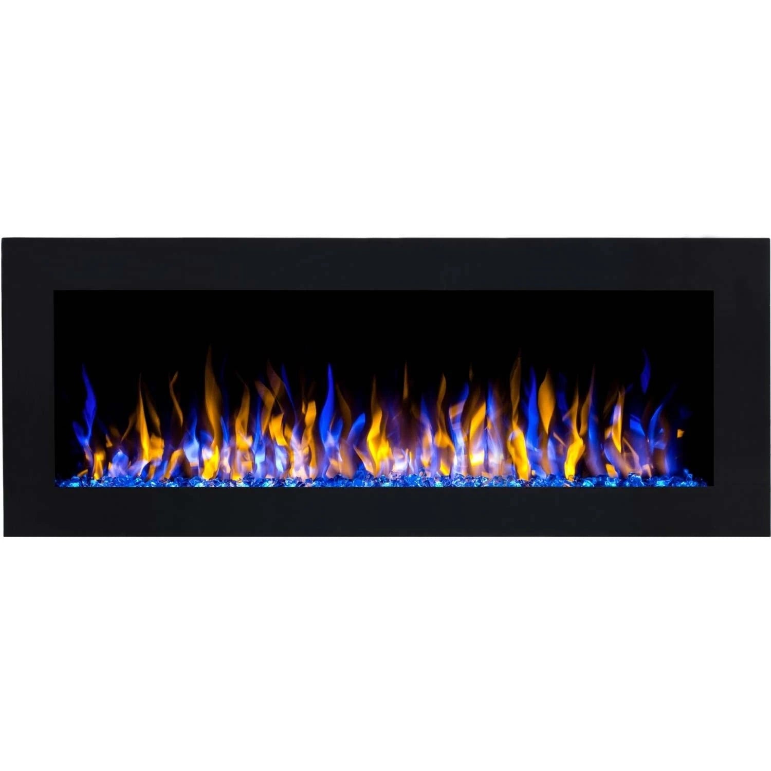 Pride 140 cm Electric Wall Fireplace - Black