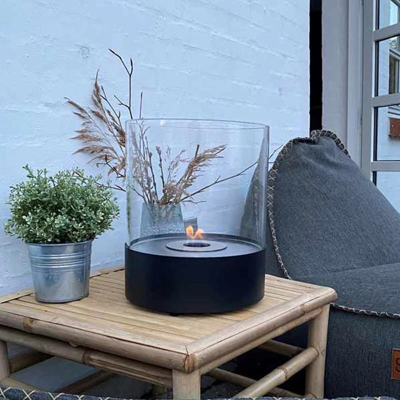 Southwark Black - Round Tabletop Bioethanol Fireplace