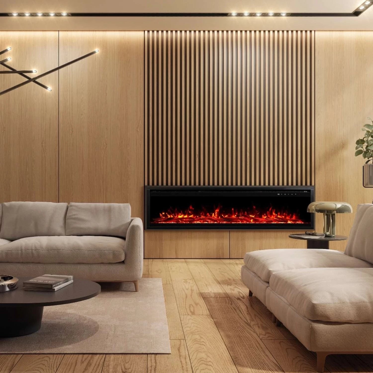 Royal Pro 100 cm Wall Mounted Electric Fireplace