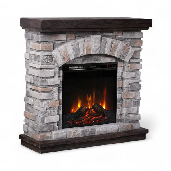 Ask - Electric Fireplace in Polystone