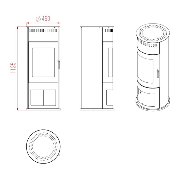 Washington - Bioethanol Wood-burning Stove