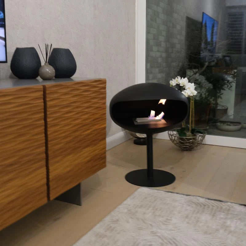 Cocoon Pedestal - Black with a Black Base