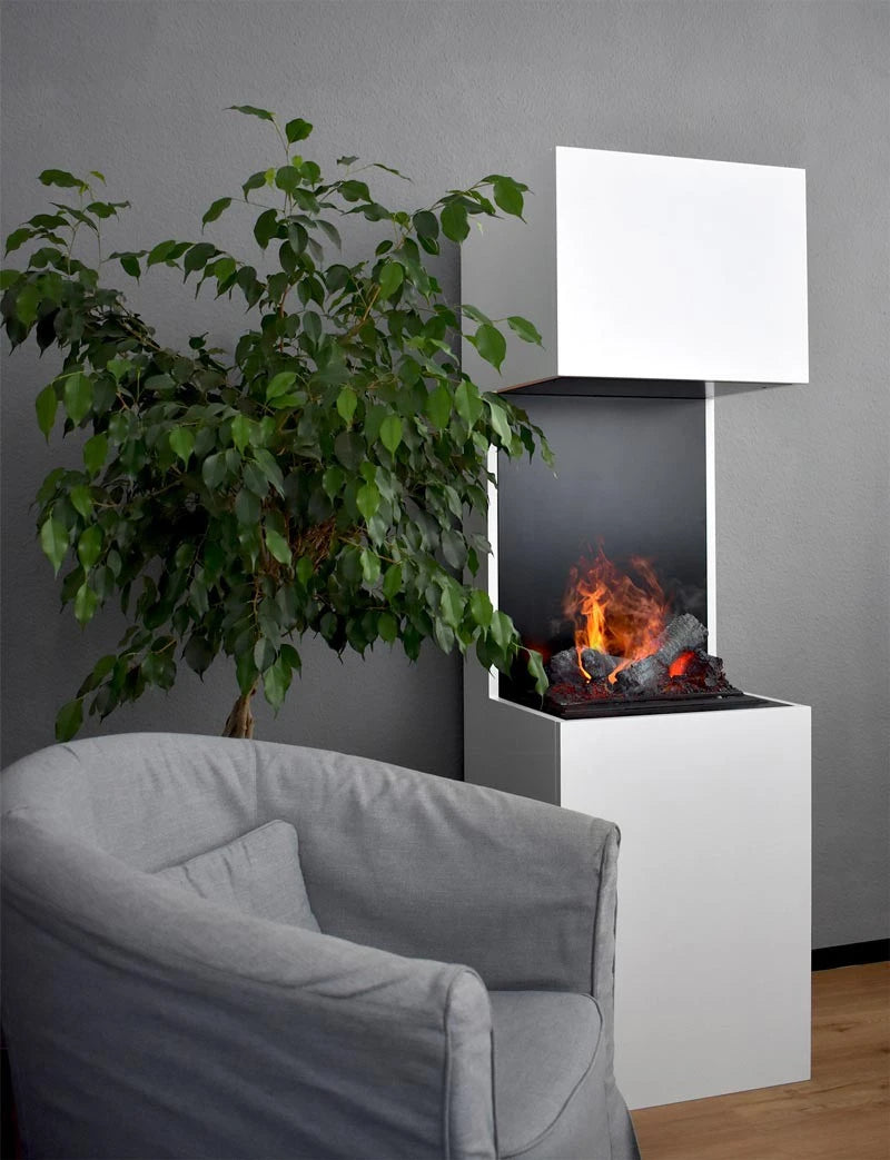 Beethoven White - OMC 600 | Opti-myst Fireplace