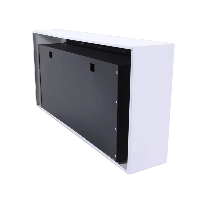 Large White Wall Mounted Bioethanol Fireplace
