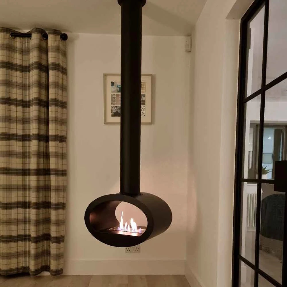 Toronto Black - 2-Sided Ceiling Mounted Biofire