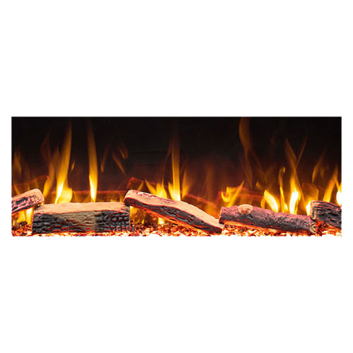 Unique 166 cm - Three-sided Electric Fireplace