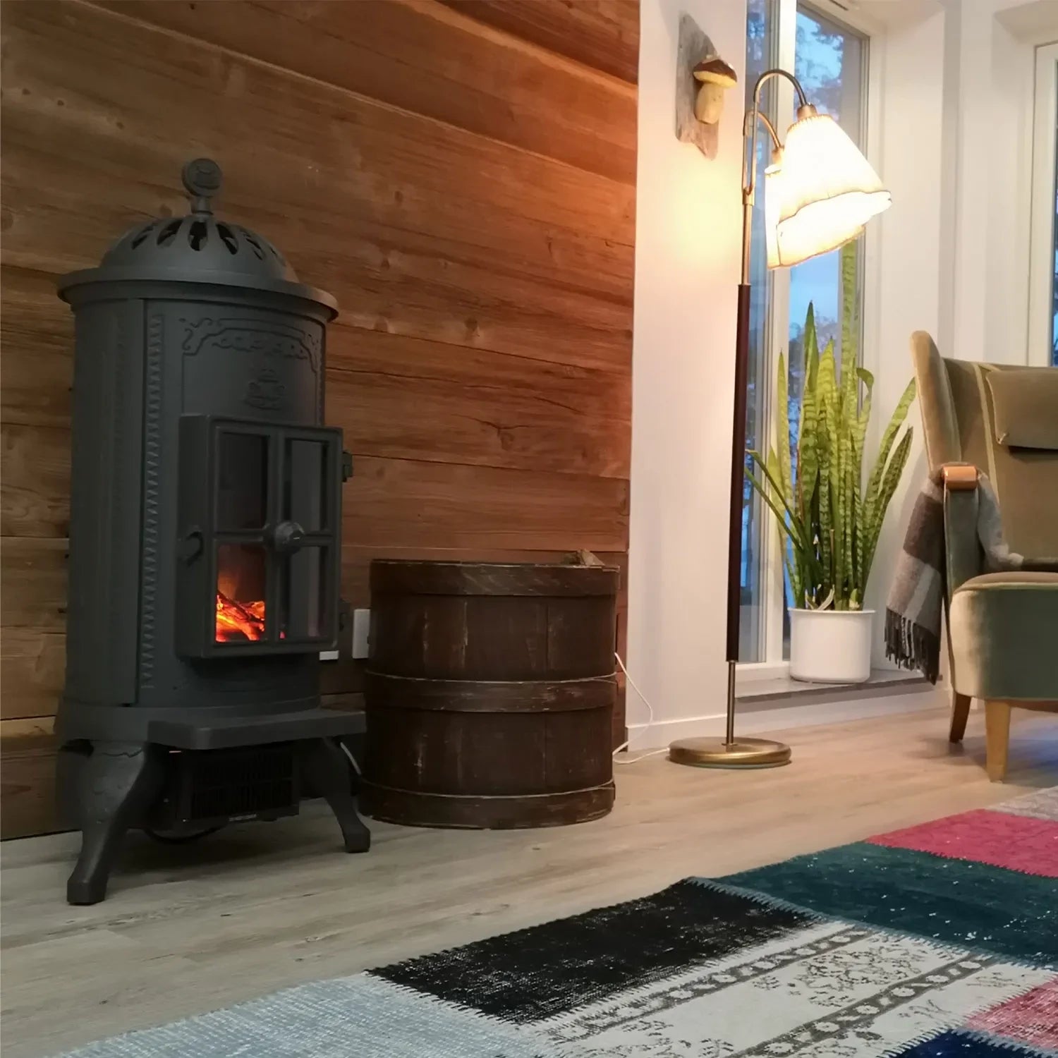 Carl Electric Fireplace - Cast Iron