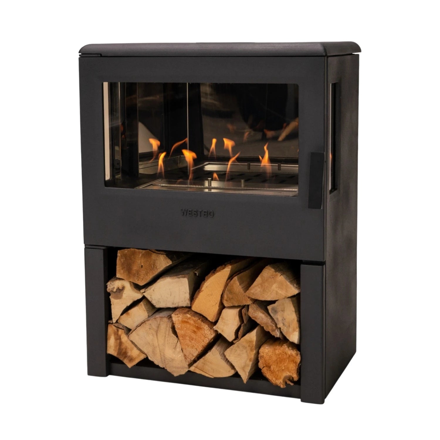 Nobel 75 – Freestanding Bioethanol Fireplace Cast Iron