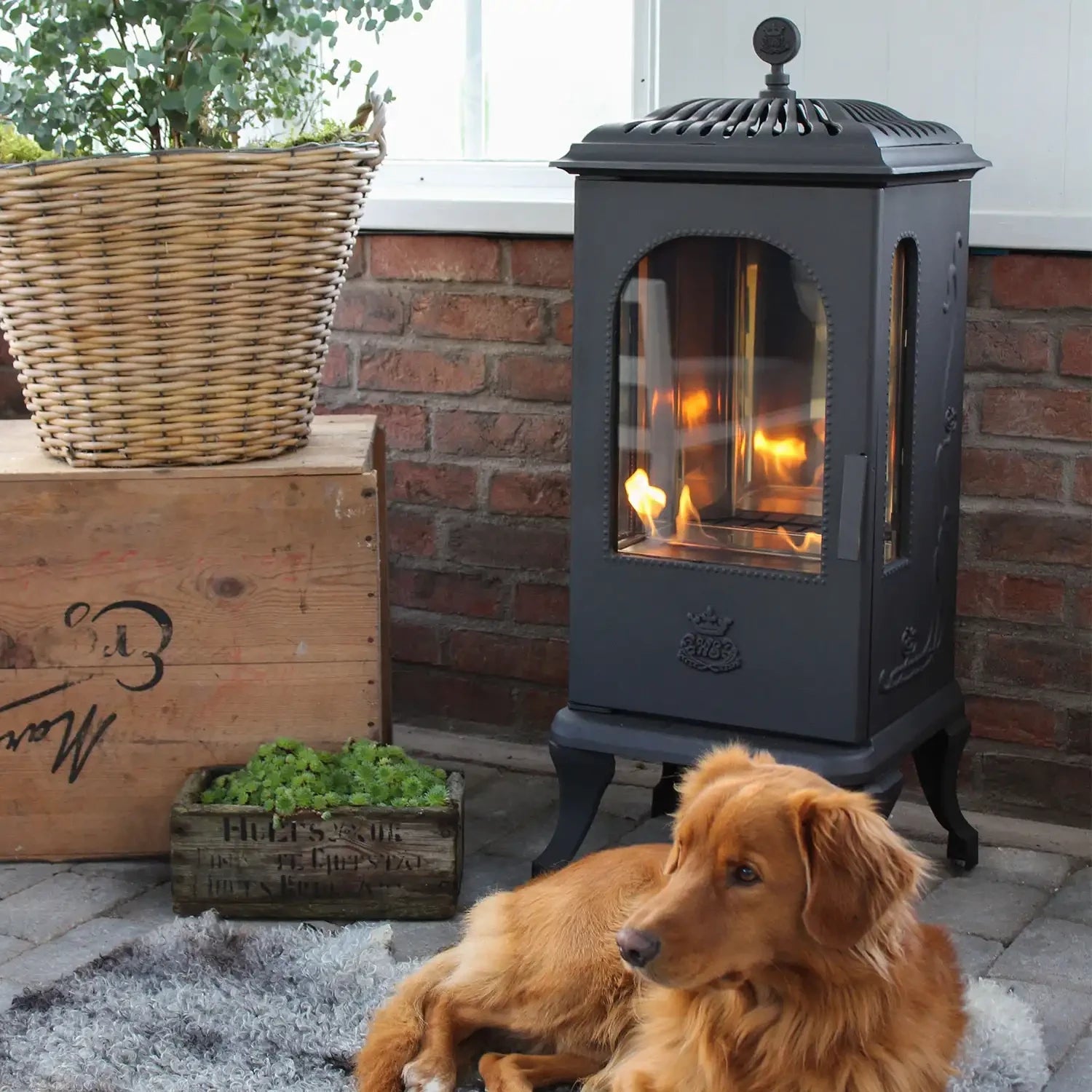 Victoria Bioethanol Fireplace - Cast Iron
