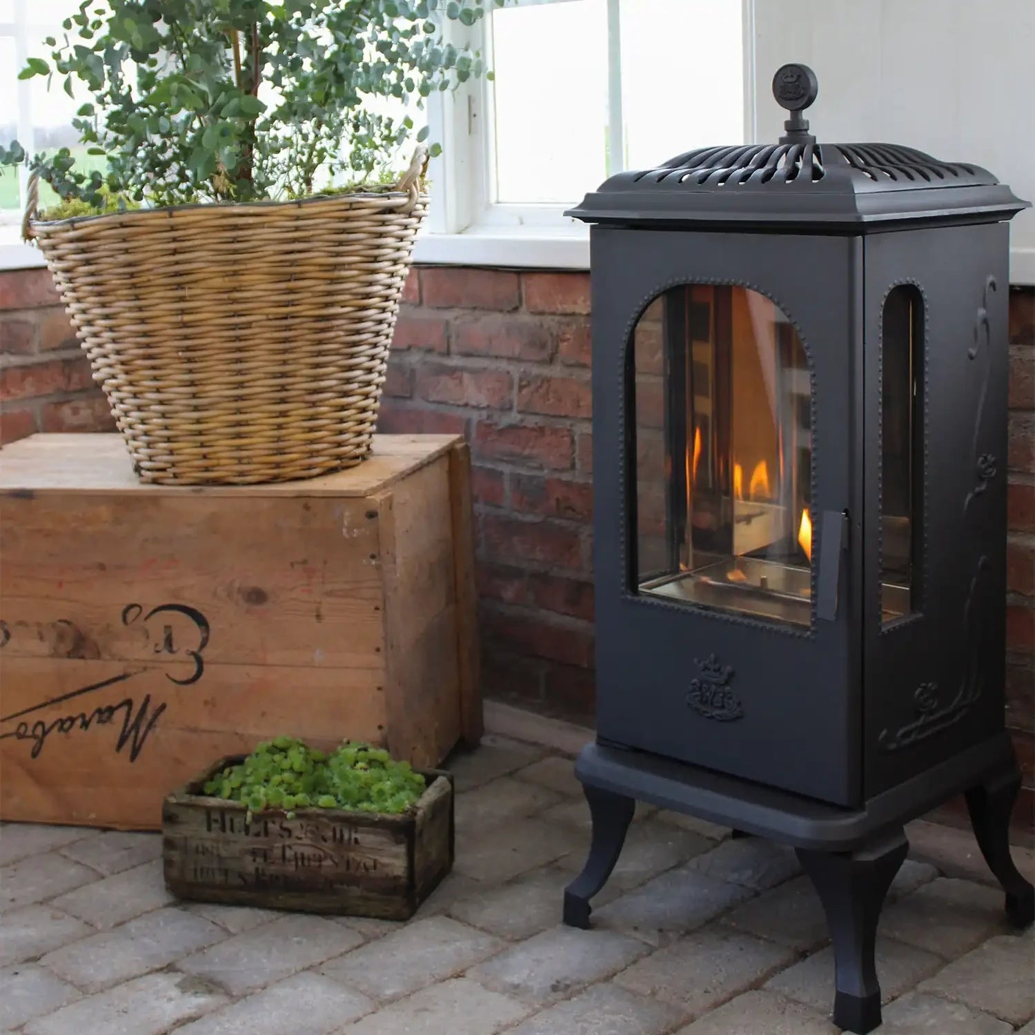 Victoria Bioethanol Fireplace - Cast Iron