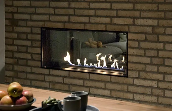 Three sided bio fireplace