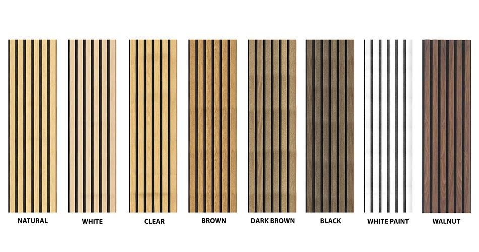 wood acustic panel colours