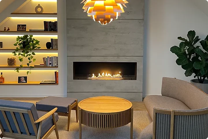 1-sided Bioethanol Fireplace Insert