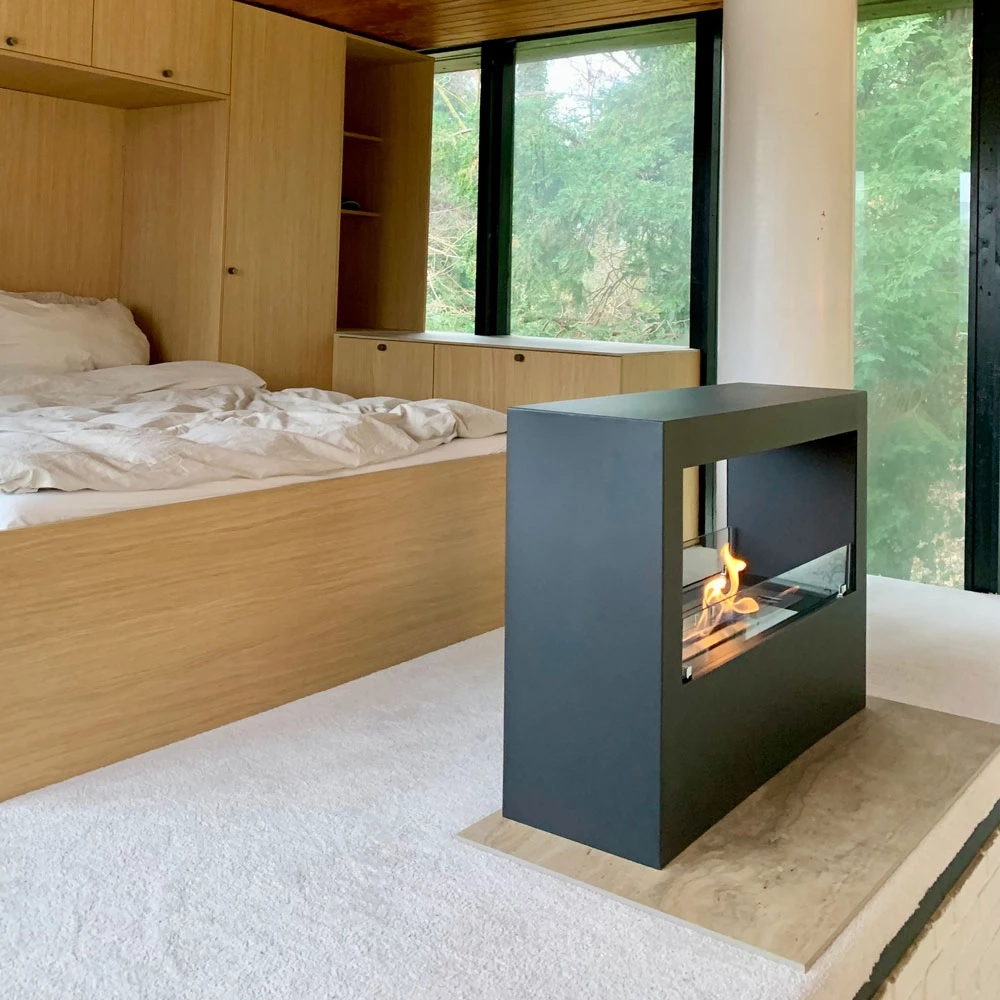 Lansing Fireplace in Bedroom